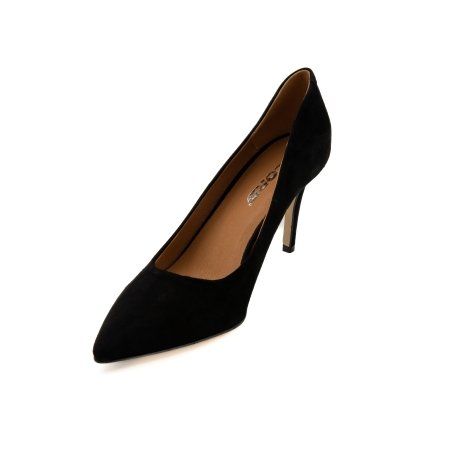 Czółenka Acord 6156-012 czarny zamsz