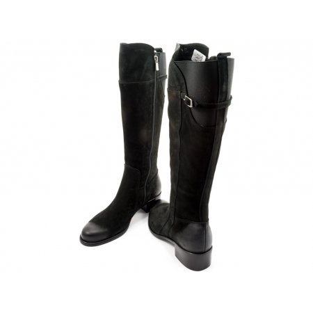 Kozaki Acord 1524-900 czarny nubuk