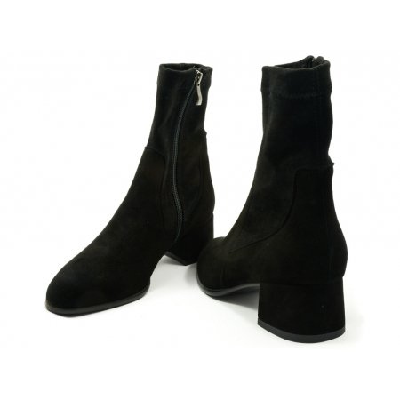 Botki Acord 3545-012 czarny nubuk