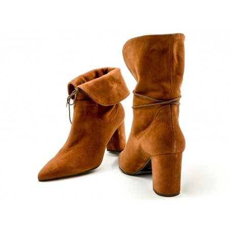 Botki Acord 3553-509 rudy zamsz