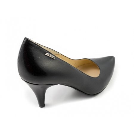 Czółenka Acord 5388-101 czarne lico