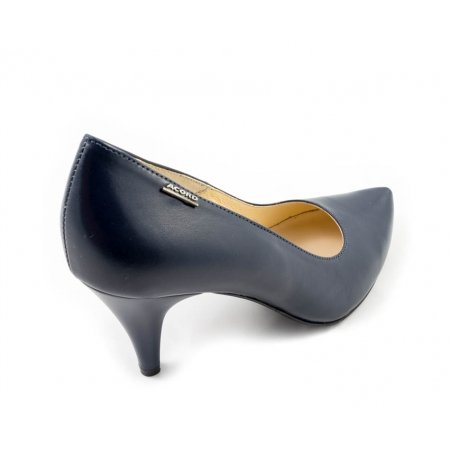 Czółenka Acord 5388-735 granatowe lico