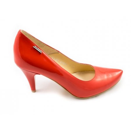 Czółenka Acord 5388-749 koralowy lakier