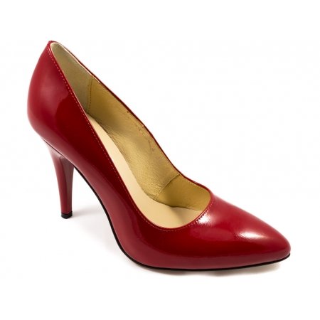 Czółenka Acord 5628-350 czerwony lakier