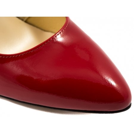 Czółenka Acord 5628-350 czerwony lakier