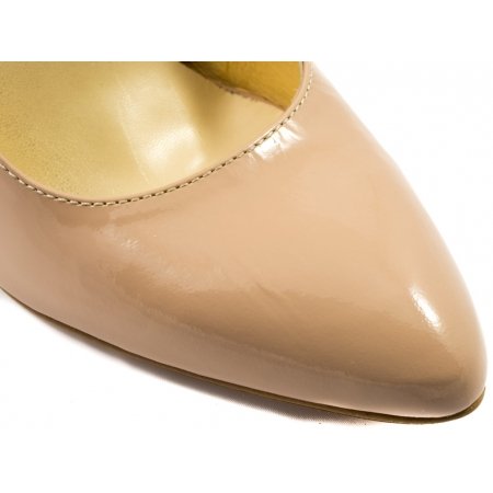 Czółenka Acord 5628-425 nude - beżowy lakier