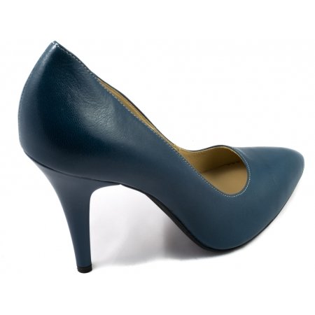 Czółenka Acord 5628-739 niebieskie lico