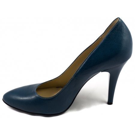 Czółenka Acord 5628-739 niebieskie lico