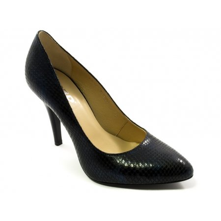 Czółenka Acord 5628-756 granatowe lico