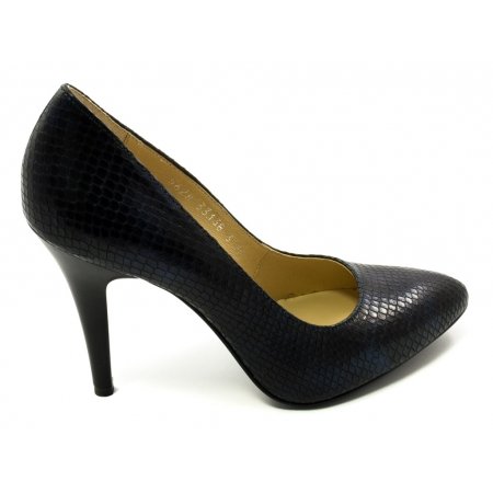 Czółenka Acord 5628-756 granatowe lico