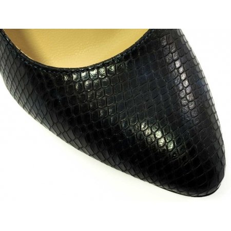 Czółenka Acord 5628-756 granatowe lico