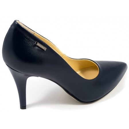 Czółenka Acord 5660-735 granatowe lico