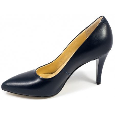 Czółenka Acord 5660-735 granatowe lico