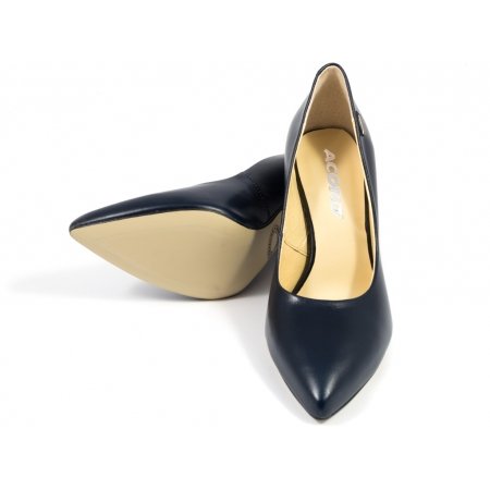 Czółenka Acord 5660-735 granatowe lico