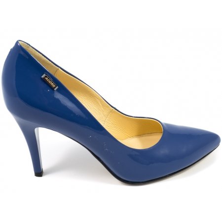 Czółenka Acord 5660-745 niebieski lakier