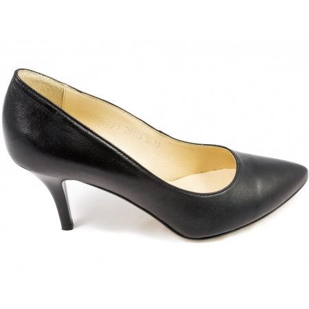 Czółenka Acord 5675-101 czarne lico