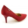 Czółenka Acord 5675-243 czerwony welur