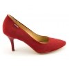 Czółenka Acord 5675-243 czerwony welur