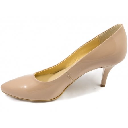 Czółenka Acord 5675-425 nude - beżowy lakier