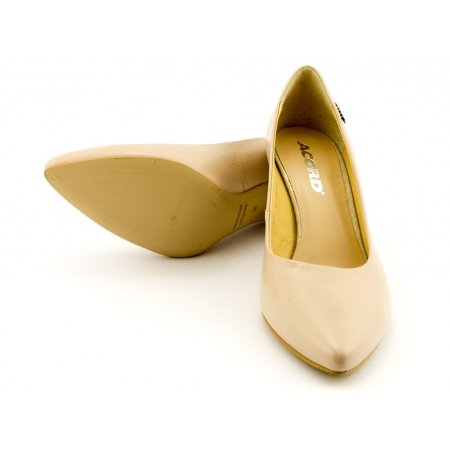 Czółenka Acord 5675-813 beżowe lico