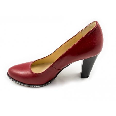 Czółenka Acord 5736-107 czerwone lico