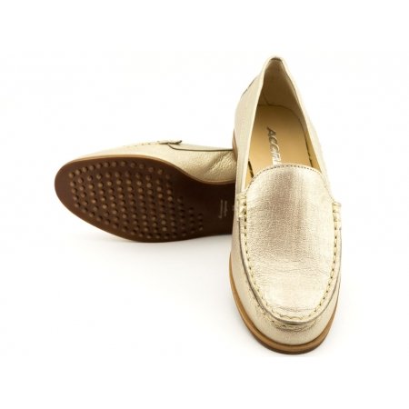Mokasyny Acord 5749-669 złote lico