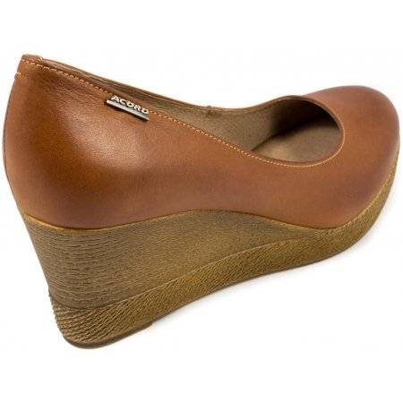 Czółenka Acord 5789-711 rude lico