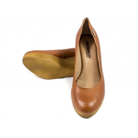 Czółenka Acord 5789-711 rude lico