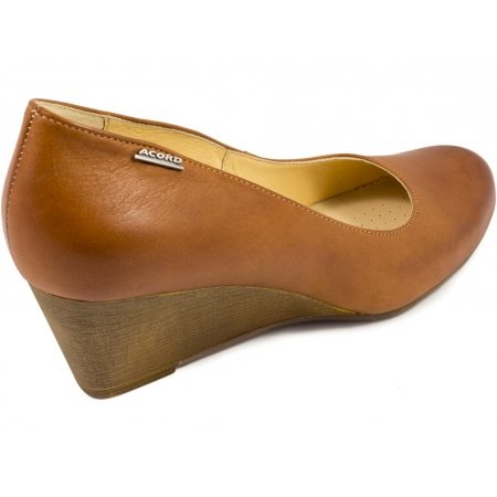 Czółenka Acord 5801-711 rude lico