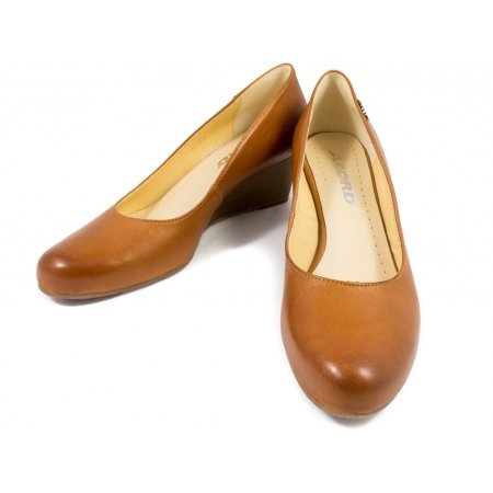 Czółenka Acord 5801-711 rude lico