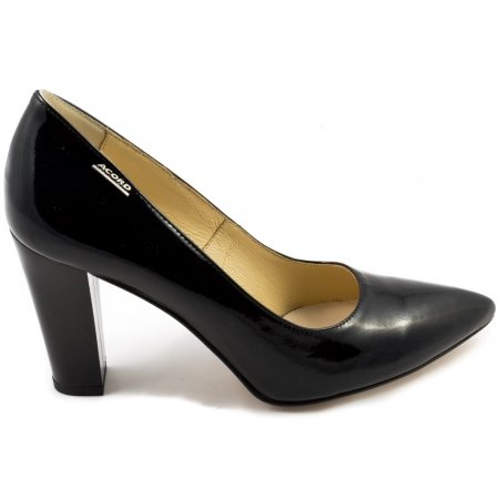 Czółenka Acord 5814-042 czarny lakier