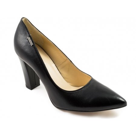 Czółenka Acord 5814-101 czarne lico