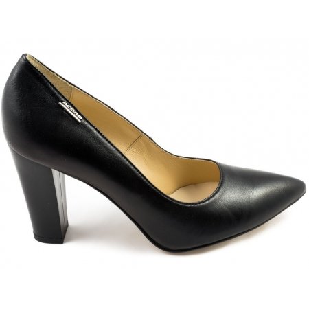 Czółenka Acord 5814-101 czarne lico