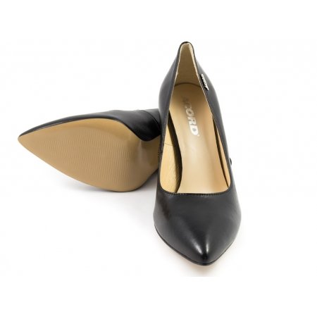 Czółenka Acord 5814-101 czarne lico