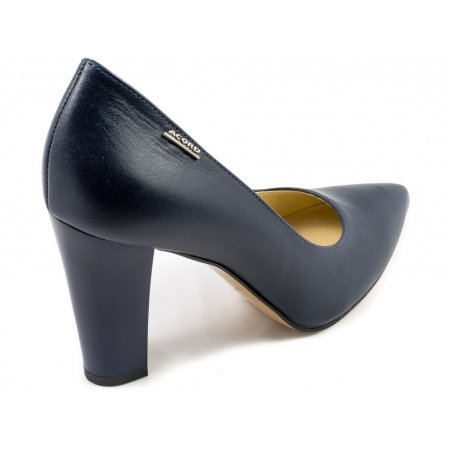 Czółenka Acord 5814-735 granatowe lico