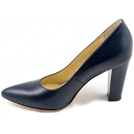 Czółenka Acord 5814-735 granatowe lico