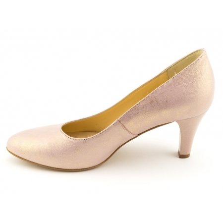 Czółenka Acord 5827-667 różowo złote lico przecierane