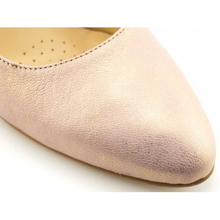 Czółenka Acord 5827-667 różowo złote lico przecierane