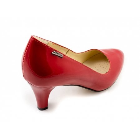 Czółenka Acord 5827-750 czerwony lakier