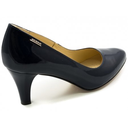 Czółenka Acord 5827-751 granatowy lakier