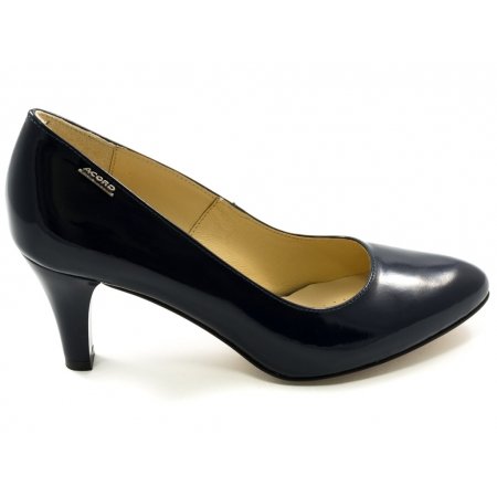 Czółenka Acord 5827-751 granatowy lakier