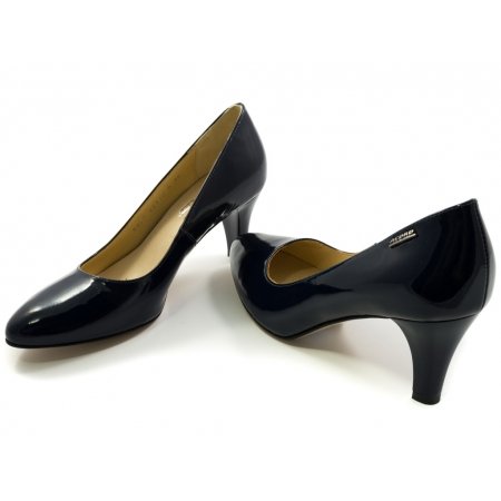 Czółenka Acord 5827-751 granatowy lakier