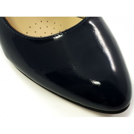 Czółenka Acord 5827-751 granatowy lakier