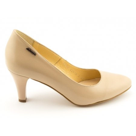 Czółenka Acord 5827-813 nude - beżowe lico