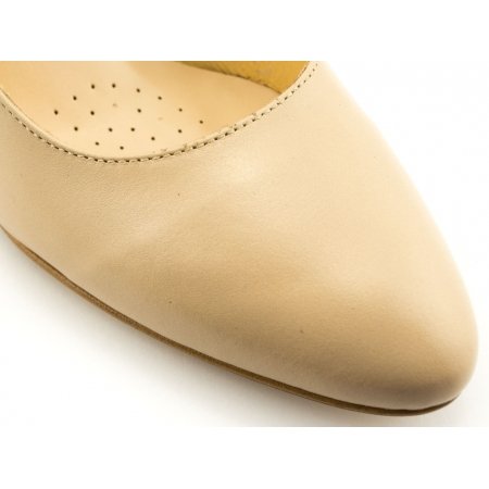 Czółenka Acord 5827-813 nude - beżowe lico