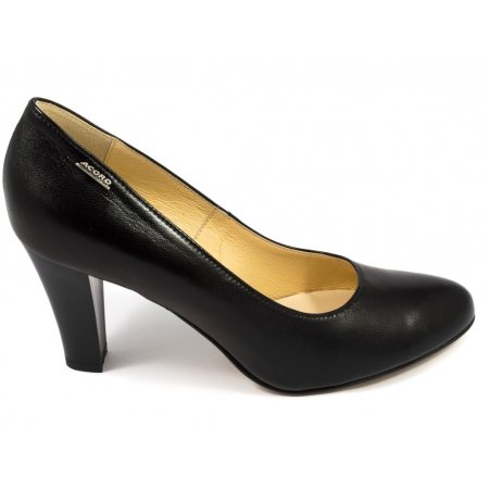 Czółenka Acord 5829-101 czarne lico