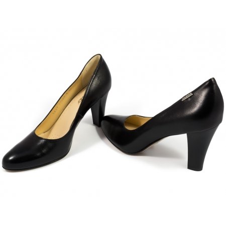 Czółenka Acord 5829-101 czarne lico