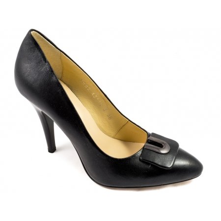 Czółenka Acord 5882-101 czarne lico