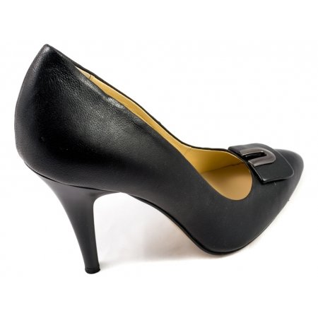 Czółenka Acord 5882-101 czarne lico