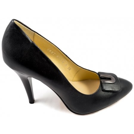 Czółenka Acord 5882-101 czarne lico